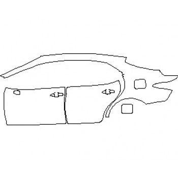 2021 TOYOTA CAMRY XLE V6 REAR QUARTER PANEL AND DOORS LEFT SIDE