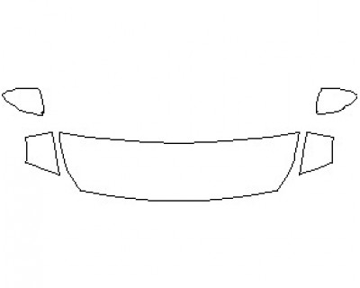 2023 HYUNDAI ACCENT LIMITED HOOD (NO WRAPPED EDGES)