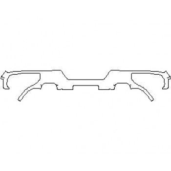 2024 GMC SIERRA 1500 ELEVATION REAR BUMPER WITH VISIBLE DUAL EXHAUST