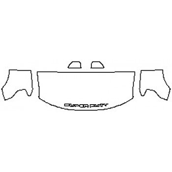 2018 FORD F-350 SUPER DUTY LARIAT Hood(30 Inch Wrapped Edges) Fenders Mirrors