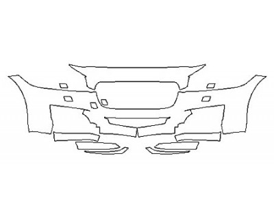 2018 JAGUAR XF BASE Bumper With Washers (8 Piece)