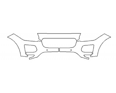 2018 JAGUAR E-PACE BASE Bumper With Sensors (3 Piece)