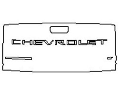 2020 CHEVROLET SILVERADO 1500 CUSTOM TRAILBOSS Tailgate (Wrapped Edges)