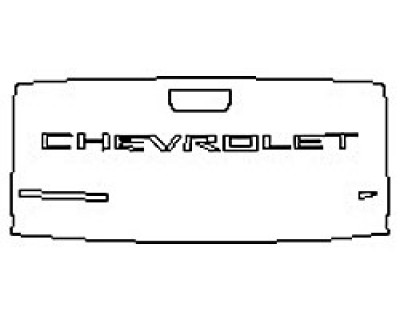 2019 CHEVROLET SILVERADO 1500 LT Tailgate (Wrapped Edges)
