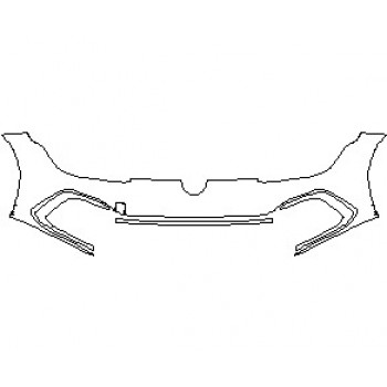 2024 VOLKSWAGEN GOLF GTI HATCHBACK BUMPER