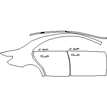 2019 MERCEDES CLA CLASS 250 NIGHT PACKAGE REAR QUARTER PANEL & DOORS RIGHT SIDE