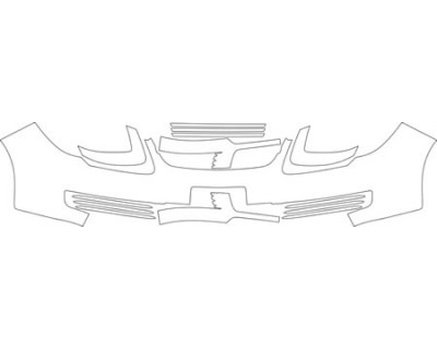 2008 CHEVROLET COBALT BASE MODEL  Bumper With Plate Cut Out Kit