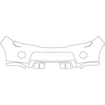 2012 NISSAN PATHFINDER SILVER EDITION  Bumper With Plate Cut Out Kit