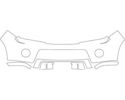 2010 NISSAN PATHFINDER S  Bumper With Plate Cut Out Kit