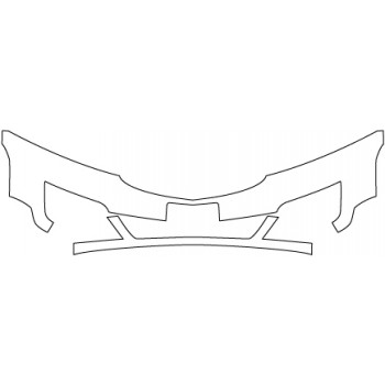2014 CHEVROLET TRAVERSE 2LT FWD  Bumper(with Plate Cut Out;30 Inch)