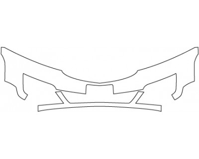 2014 CHEVROLET TRAVERSE LS FWD  Bumper(with Plate Cut Out;30 Inch)