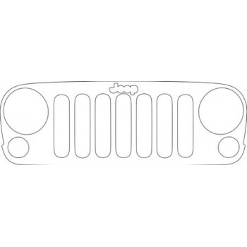 2009 JEEP WRANGLER UNLIMITED-X  Grille Kit