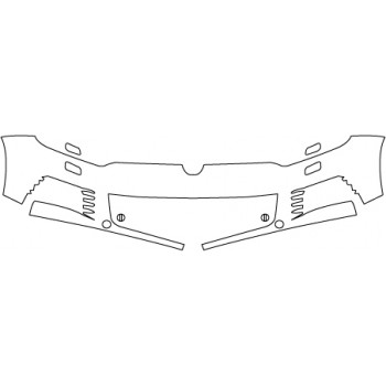 2014 VOLKSWAGEN TOUAREG R LINE  Upper Bumper (less Seams)