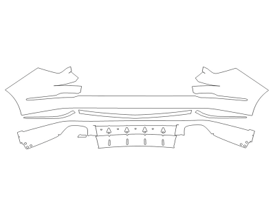 2024 ACURA MDX PLATINUM ELITE REAR BUMPER