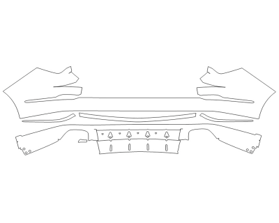 2024 ACURA MDX TECHNOLOGY PACKAGE REAR BUMPER