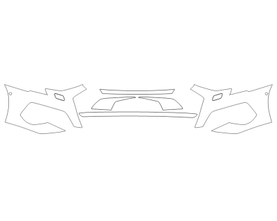 2024 AUDI A3 PREMIUM BUMPER (MULTI PIECE) - SENSORS