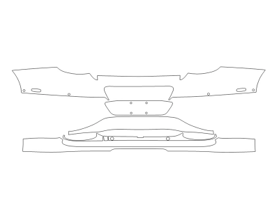 2024 BENTLEY GT MULLINER REAR BUMPER - SENSORS