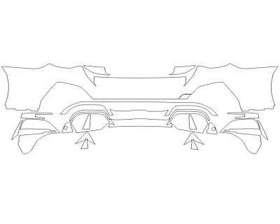 2024 BMW I4 M50 REAR BUMPER