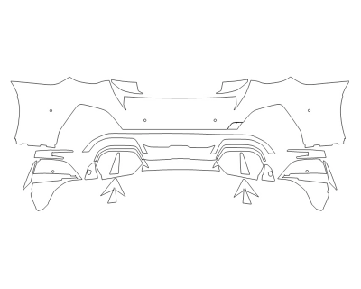 2024 BMW I4 M50 REAR BUMPER - SENSORS