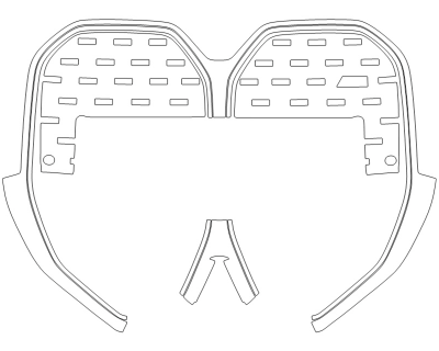 2024 BMW I4 M50 PLATE CUT OUT - GRILL