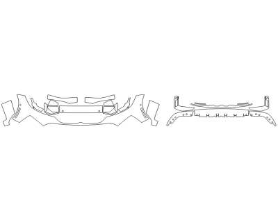 2024 BMW M340I XDRIVE BUMPER (MULTI PIECE) - SENSORS