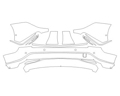 2024 CADILLAC LYRIQ LUXURY REAR BUMPER - SENSORS