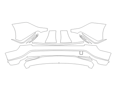 2024 CADILLAC LYRIQ SPORT REAR BUMPER