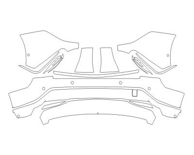 2024 CADILLAC LYRIQ TECH REAR BUMPER - SENSORS