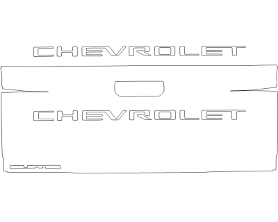 2024 CHEVROLET COLORADO ZR2 TAILGATE W/ EMBLEMS