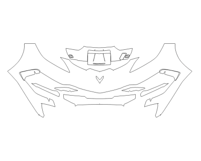 2025 CHEVROLET CORVETTE CONVERTIBLE LT1 BUMPER - SENSORS