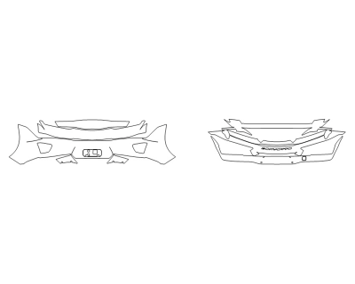 2025 CHEVROLET CORVETTE CONVERTIBLE LT1 REAR BUMPER