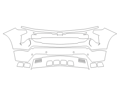 2024 CHEVROLET SILVERADO 1500 CUSTOM BUMPER - SENSORS