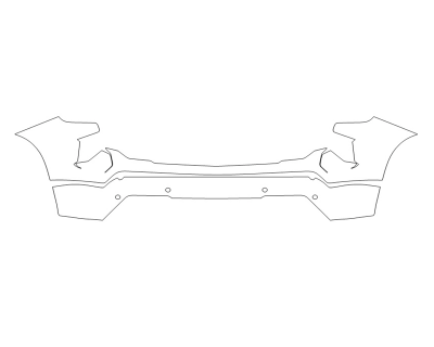 2024 CHEVROLET SILVERADO 1500 CUSTOM TRAIL BOSS BUMPER - SENSORS