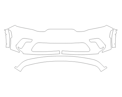 2024 DODGE DURANGO SXT BUMPER