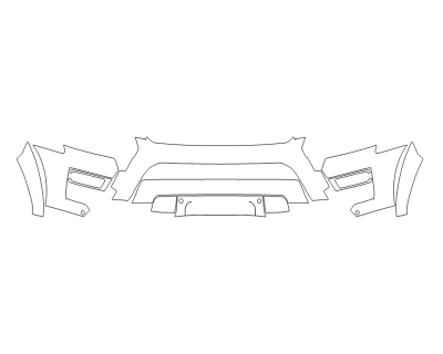2024 FORD EXPEDITION KING RANCH BUMPER (MULTI PIECE) - SENSORS