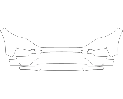 2024 FORD EXPLORER ST-LINE BUMPER - SENSORS