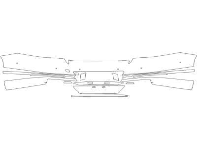 2024 GENESIS G90 3.5T REAR BUMPER - SENSORS