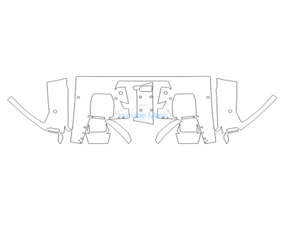 2025 GMC HUMMER EV PICKUP REAR BUMPER