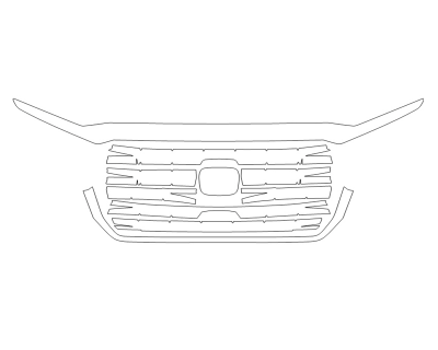 2025 HONDA PASSPORT BLACK EDITION GRILL