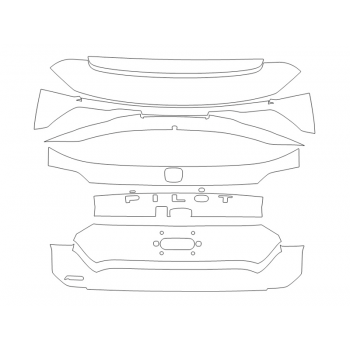 2025 HONDA PILOT ELITE REAR HATCH WITH AWD EMBLEM