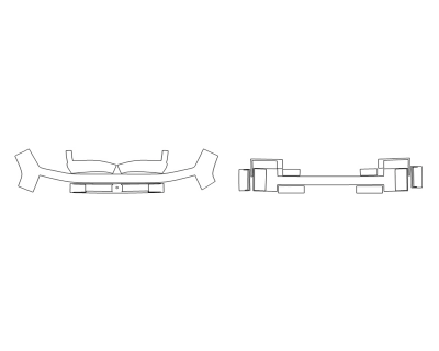 2024 HYUNDAI SANTA FE LIMITED BUMPER (MULTI PIECE)