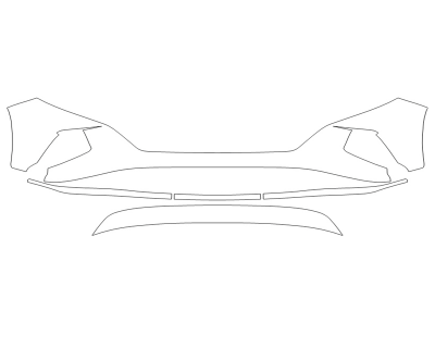 2024 HYUNDAI TUCSON HYBRID BLUE BUMPER