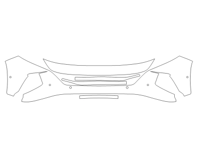 2024 HYUNDAI TUCSON HYBRID BLUE BUMPER (MULTI PIECE) - SENSORS