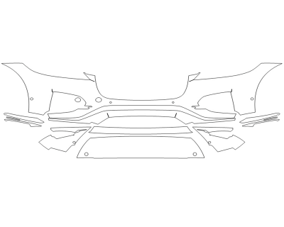 2024 JAGUAR F-PACE P250 BUMPER - SENSORS