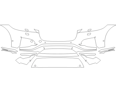 2024 JAGUAR F-PACE P250 BUMPER - WASHERS - SENSORS