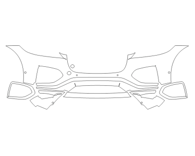 2024 JAGUAR F-PACE P400 S BUMPER - SENSORS