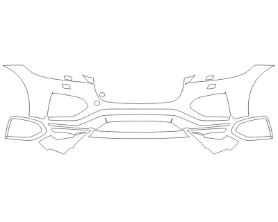 2024 JAGUAR F-PACE P400 S BUMPER - WASHERS