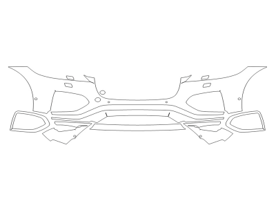 2024 JAGUAR F-PACE P400 S BUMPER - WASHERS - SENSORS