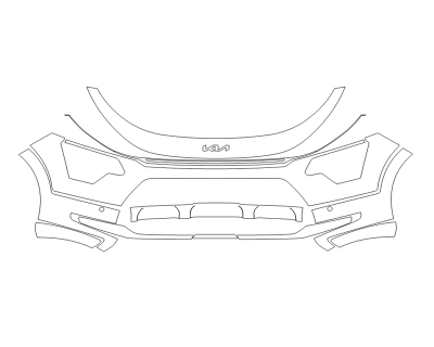 2024 KIA NIRO EX TOURING BUMPER - SENSORS