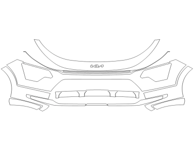 2024 KIA NIRO LX BUMPER